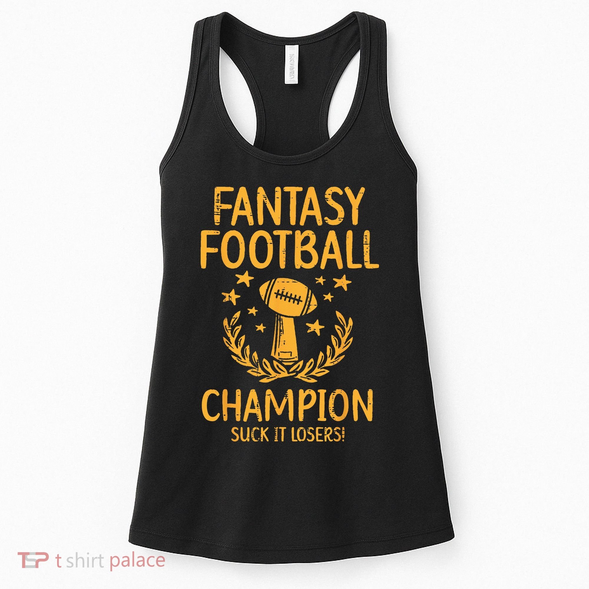 Fantasy Football Champion Funny FFL Draft Champ Women's Tank Top