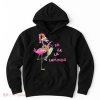 Falala Flamingo Christmas Holiday Festive Hoodie thumb 0
