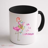 Falala Flamingo Christmas Holiday Festive Coffee Mug thumb 1