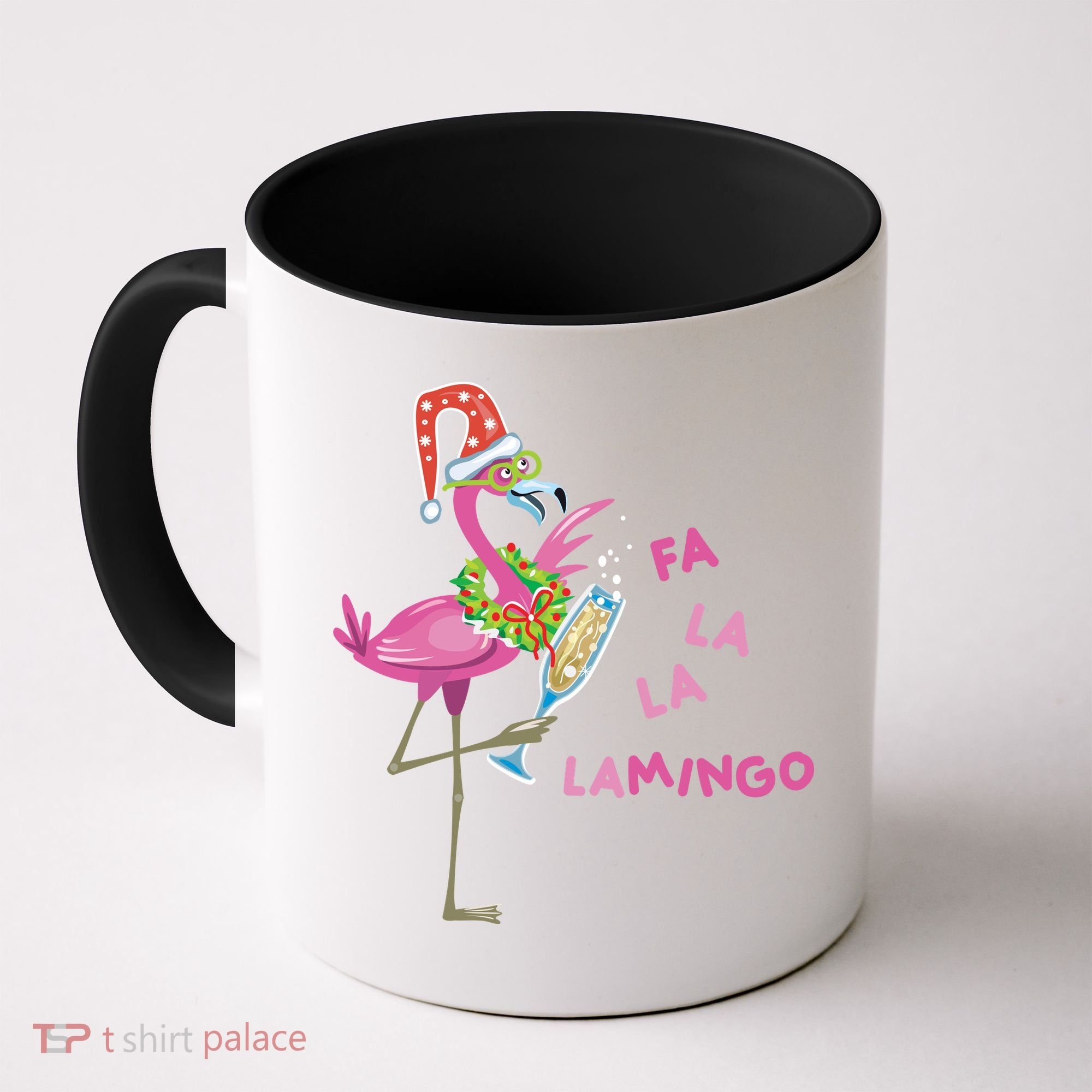 Falala Flamingo Christmas Holiday Festive Coffee Mug