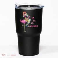 Falala Flamingo Christmas Holiday Festive Tumbler thumb 0
