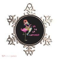 Falala Flamingo Christmas Holiday Festive Ornament thumb 0