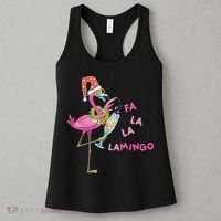 Falala Flamingo Christmas Holiday Festive Women's Tank Top thumb 3