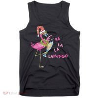 Falala Flamingo Christmas Holiday Festive Tank Top thumb 0