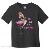 Falala Flamingo Christmas Holiday Festive Toddler T-Shirt thumb 0