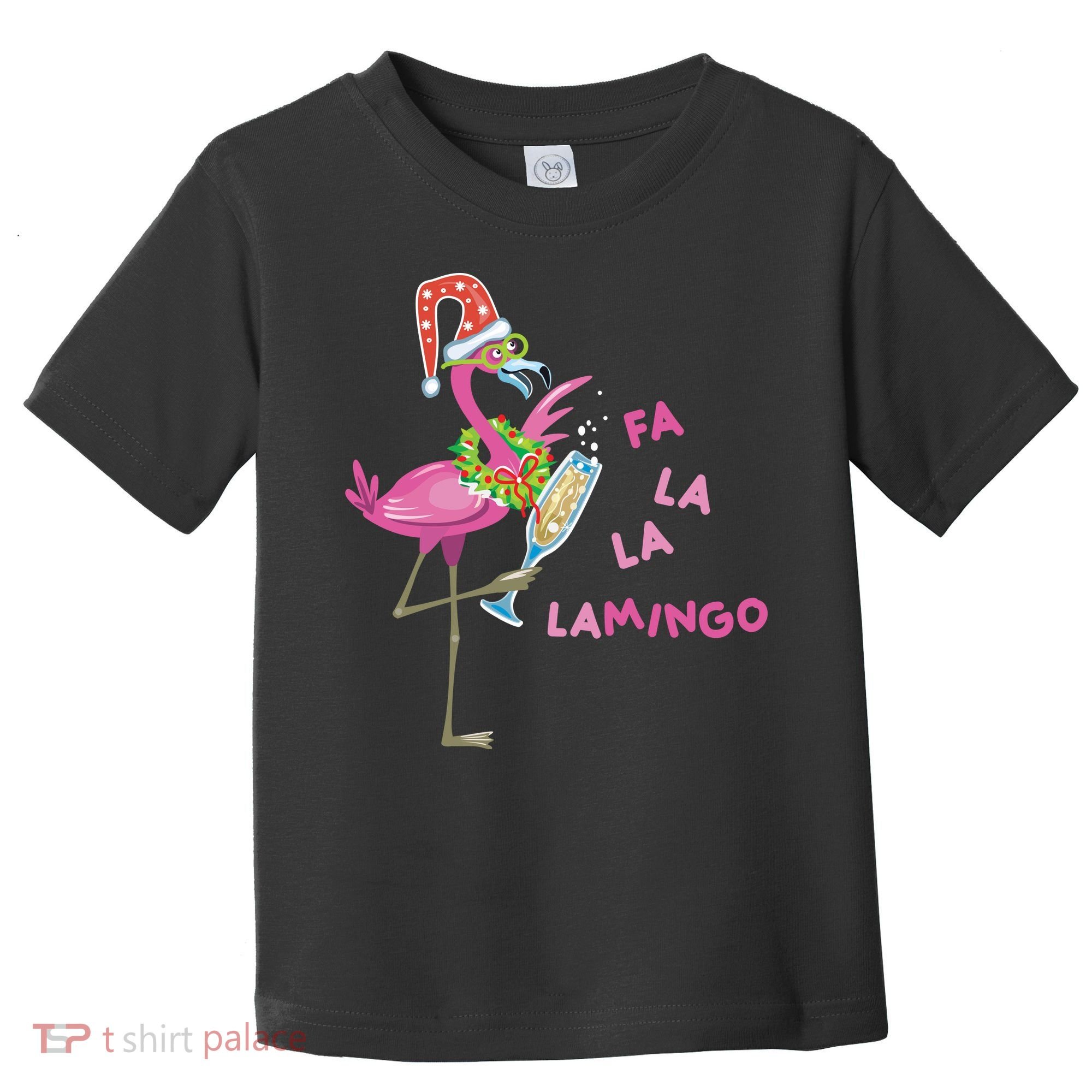 Falala Flamingo Christmas Holiday Festive Toddler T-Shirt