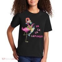 Falala Flamingo Christmas Holiday Festive Kids T-Shirt thumb 2