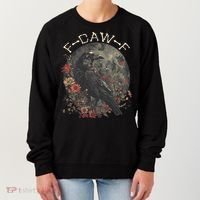 Funny F Caw F Raven Bird Saying Graphic Women's Sweatshirt thumb 0