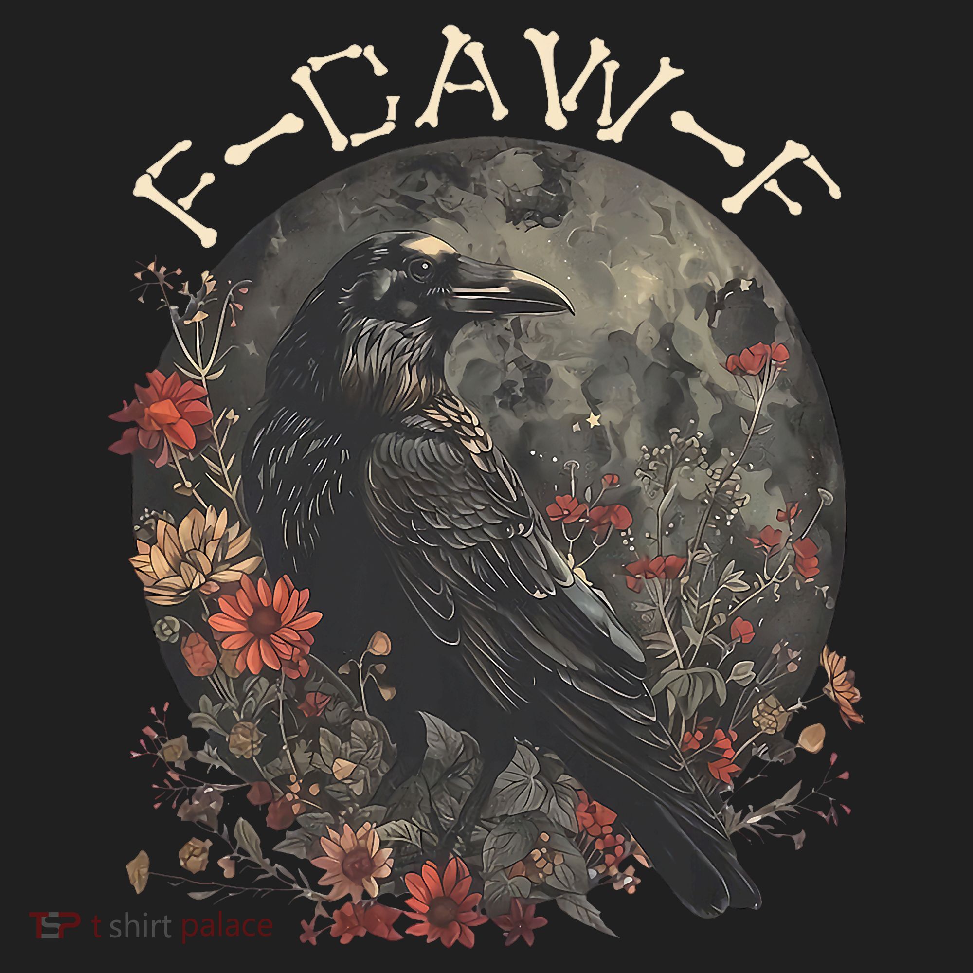 Funny F Caw F Raven Bird Saying Graphic Women's Sweatshirt