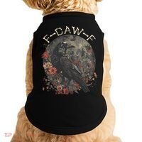 Funny F Caw F Raven Bird Saying Graphic Doggie Tank thumb 0