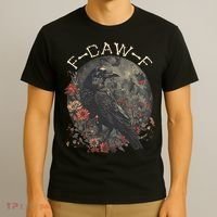 Funny F Caw F Raven Bird Saying Graphic T-Shirt thumb 3