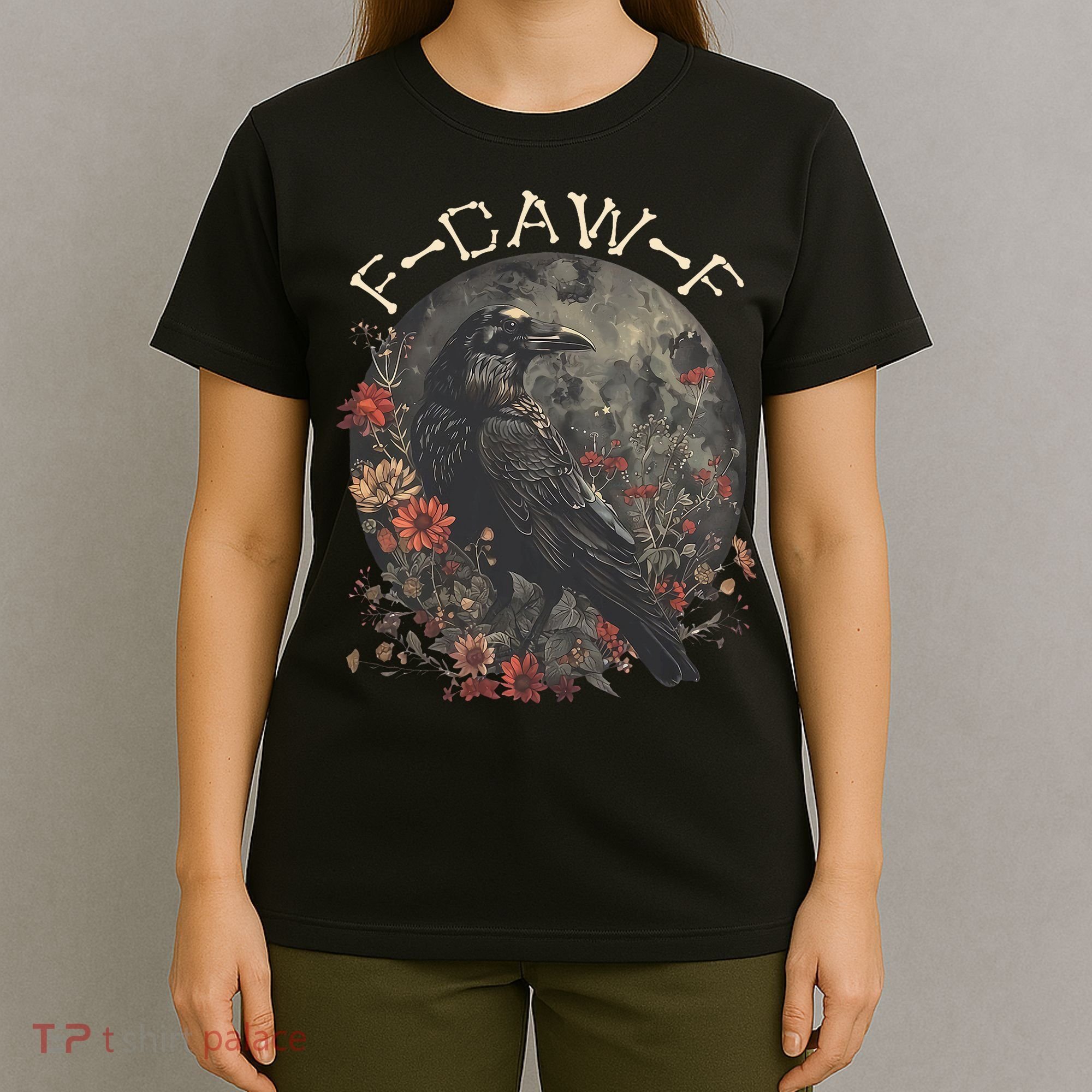 Funny F Caw F Raven Bird Saying Graphic T-Shirt