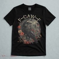 Funny F Caw F Raven Bird Saying Graphic T-Shirt thumb 5