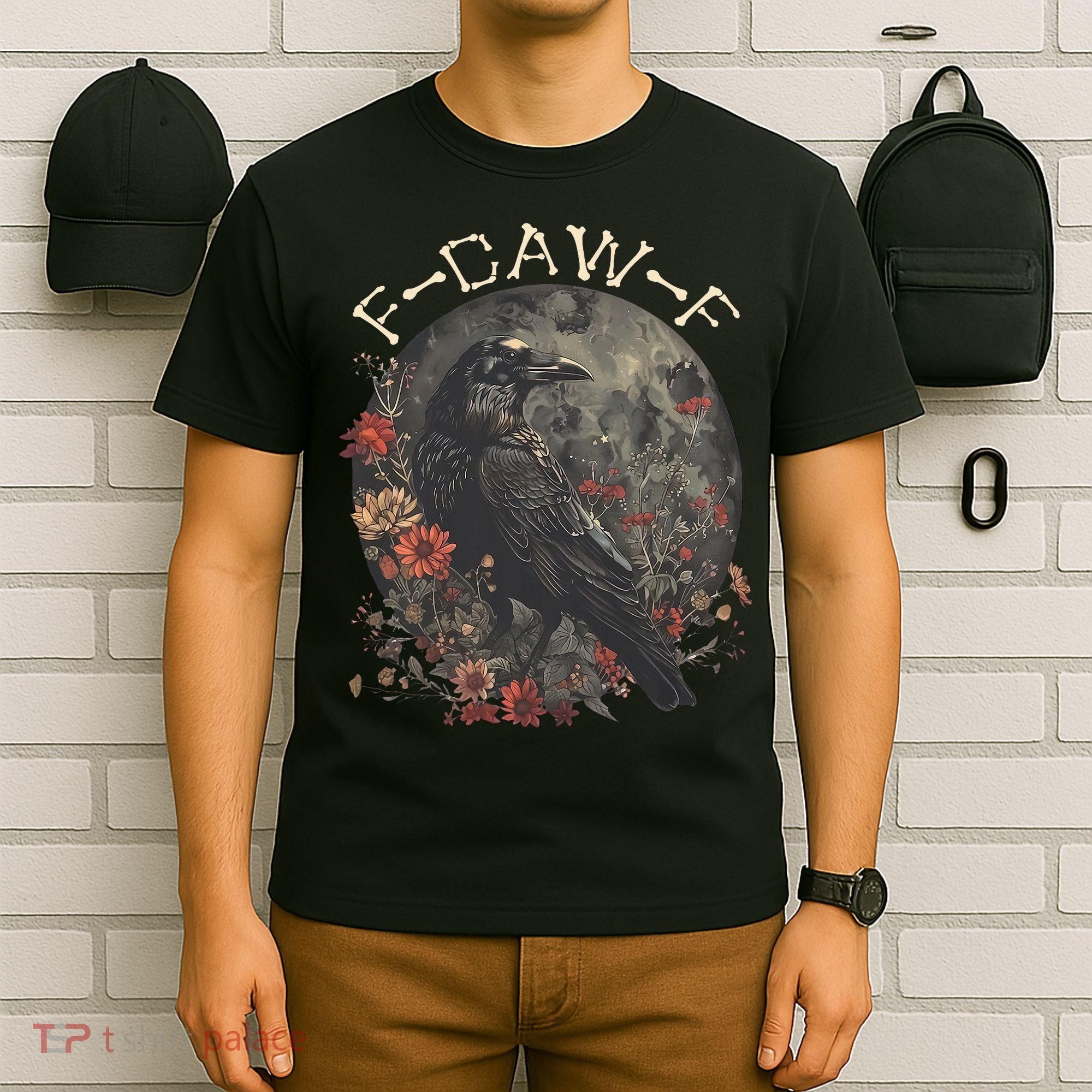 Funny F Caw F Raven Bird Saying Graphic T-Shirt