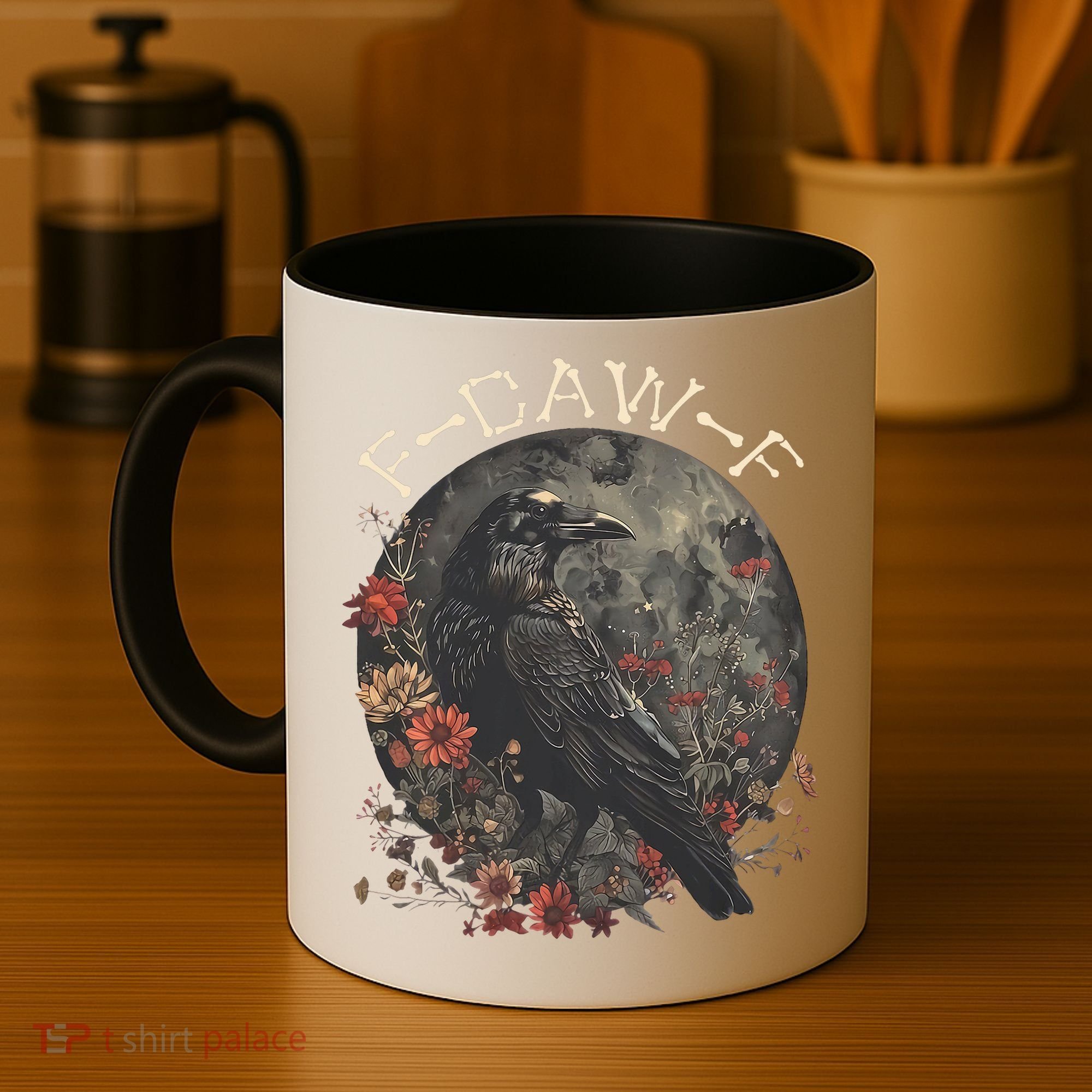 Funny F Caw F Raven Bird Saying Graphic Coffee Mug
