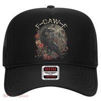 Funny F Caw F Raven Bird Saying Graphic Hat thumb 0