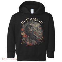 Funny F Caw F Raven Bird Saying Graphic Toddler Hoodie thumb 0
