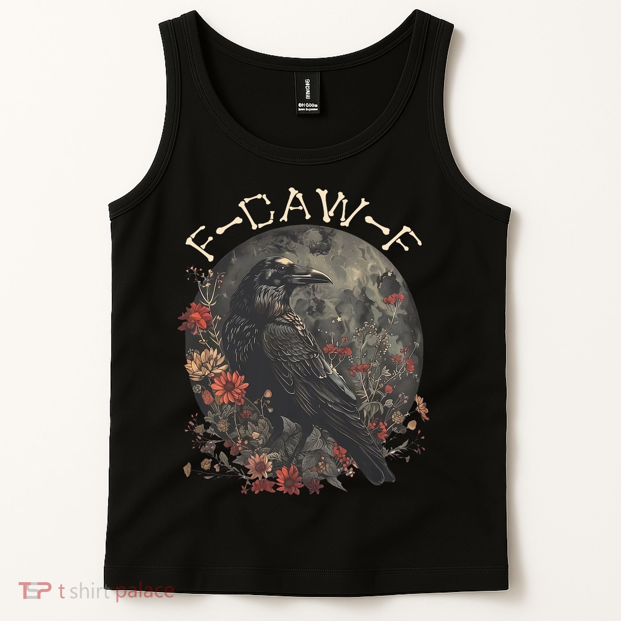 Funny F Caw F Raven Bird Saying Graphic Tank Top