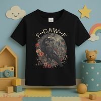 Funny F Caw F Raven Bird Saying Graphic Toddler T-Shirt thumb 3