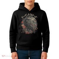 Funny F Caw F Raven Bird Saying Graphic Kids Hoodie thumb 4