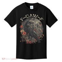Funny F Caw F Raven Bird Saying Graphic Kids T-Shirt thumb 0