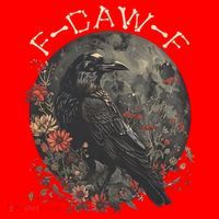 Funny F Caw F Raven Bird Saying Graphic Santa Hat thumb 1