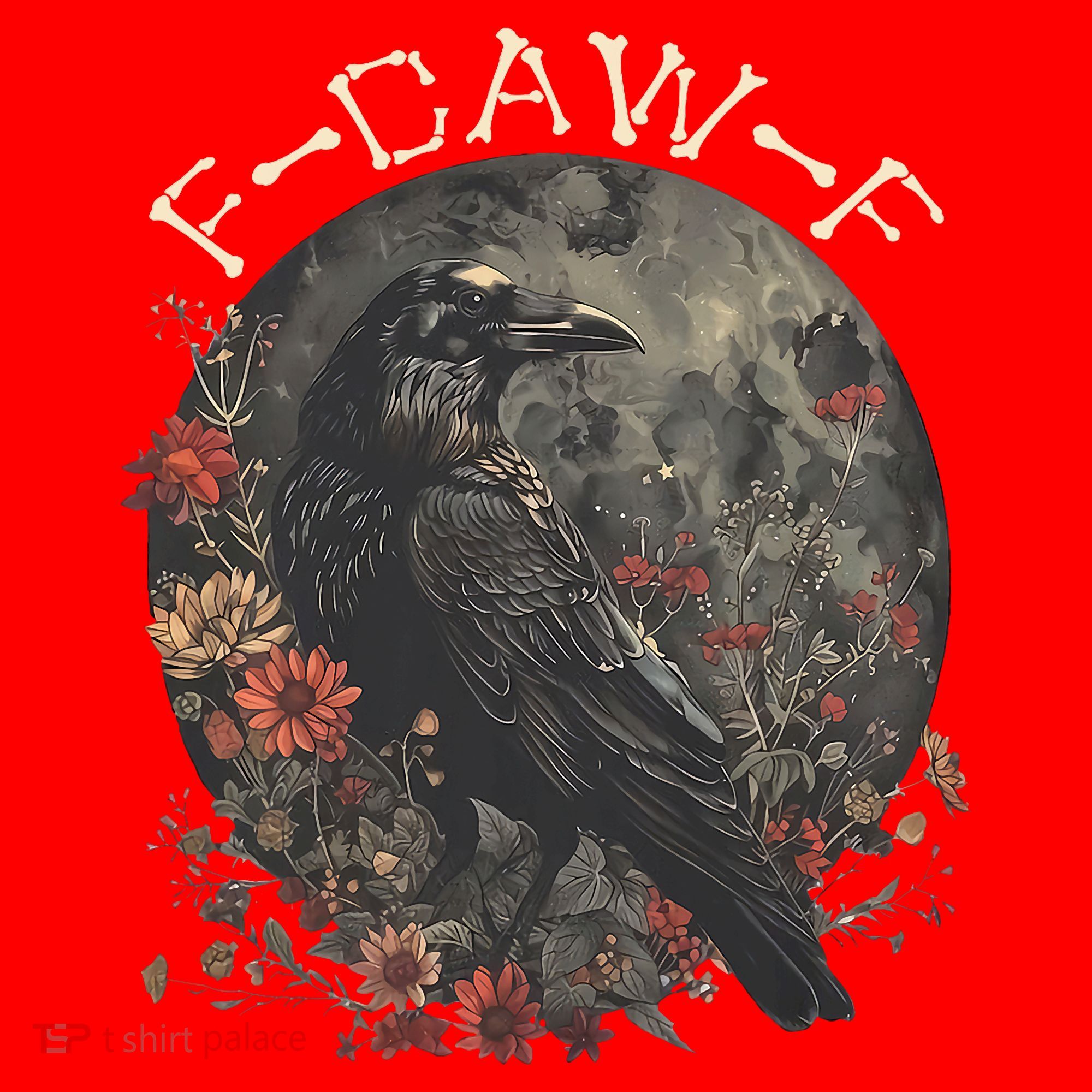 Funny F Caw F Raven Bird Saying Graphic Santa Hat