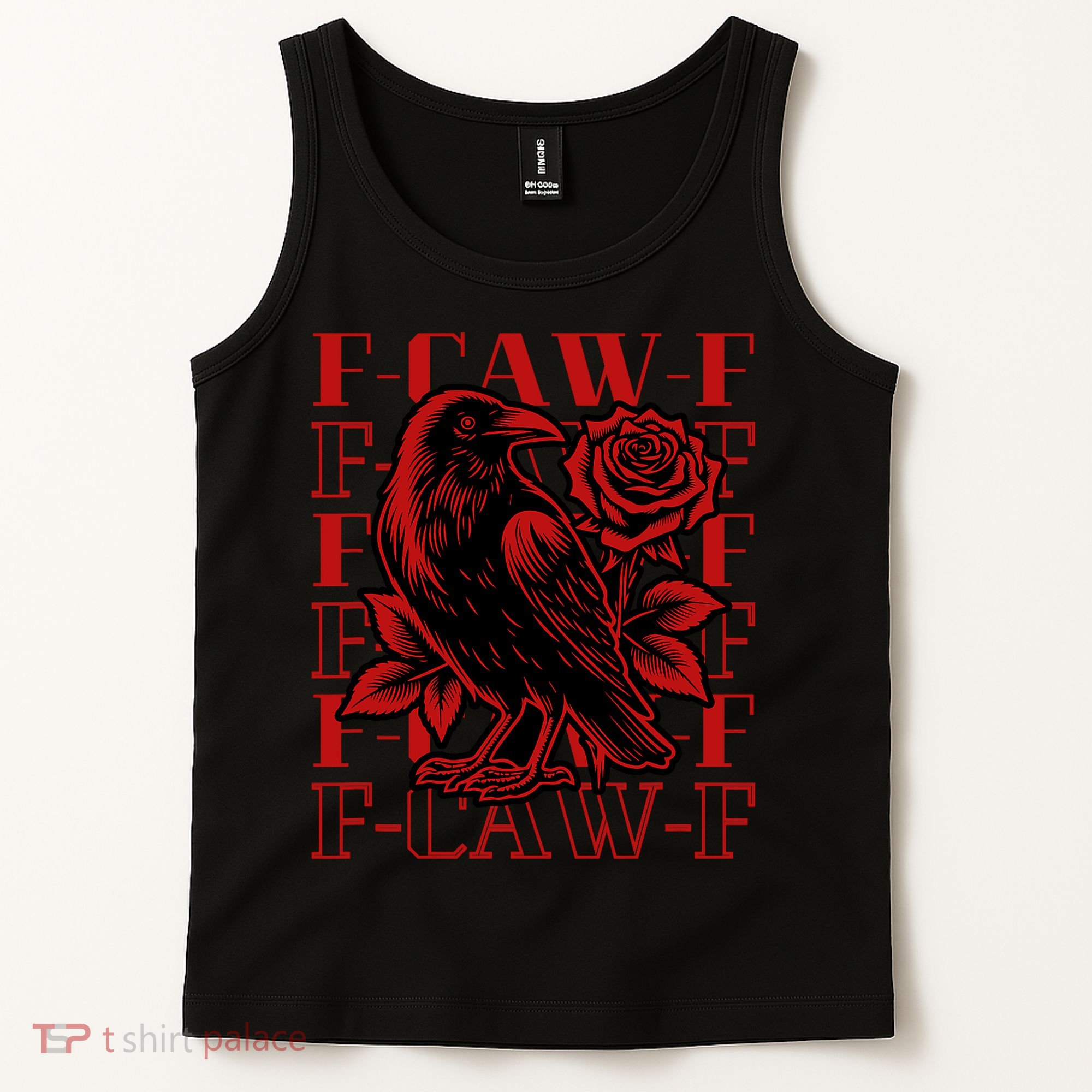 Funny F-Caw-F Crow Black Crow, F-Caw-F Black Bird Tank Top