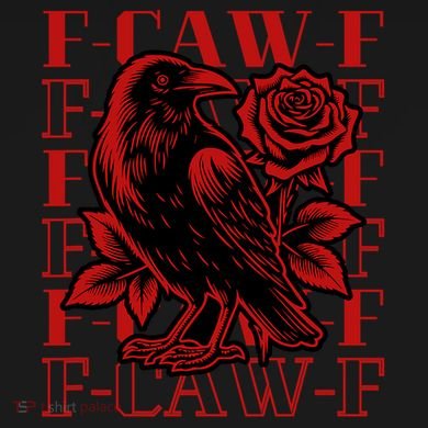 Funny F-Caw-F Crow Black Crow, F-Caw-F Black Bird Women's Long Sleeve Shirt