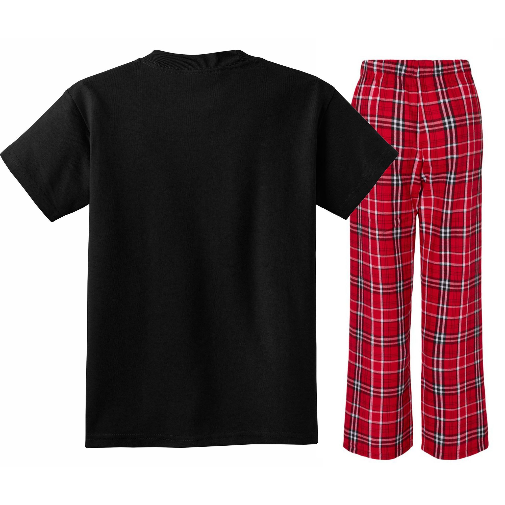 Funny F-Caw-F Crow Black Crow, F-Caw-F Black Bird Kids Plaid Pajama Set