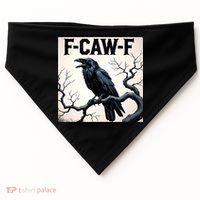 Funny F-Caw-F Crow USA-Made Doggie Bandana thumb 0