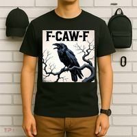 Funny F-Caw-F Crow T-Shirt thumb 6
