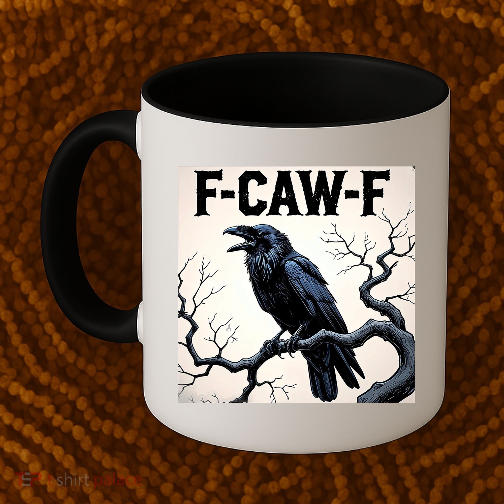 Funny F-Caw-F Crow Coffee Mug