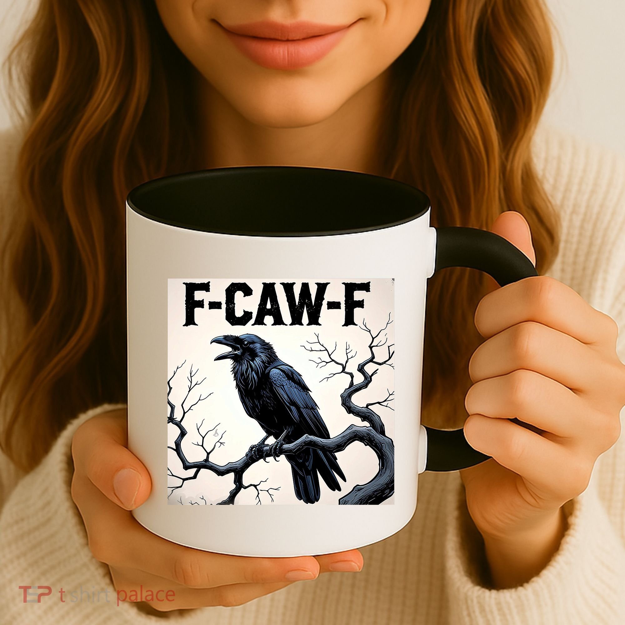 Funny F-Caw-F Crow Coffee Mug