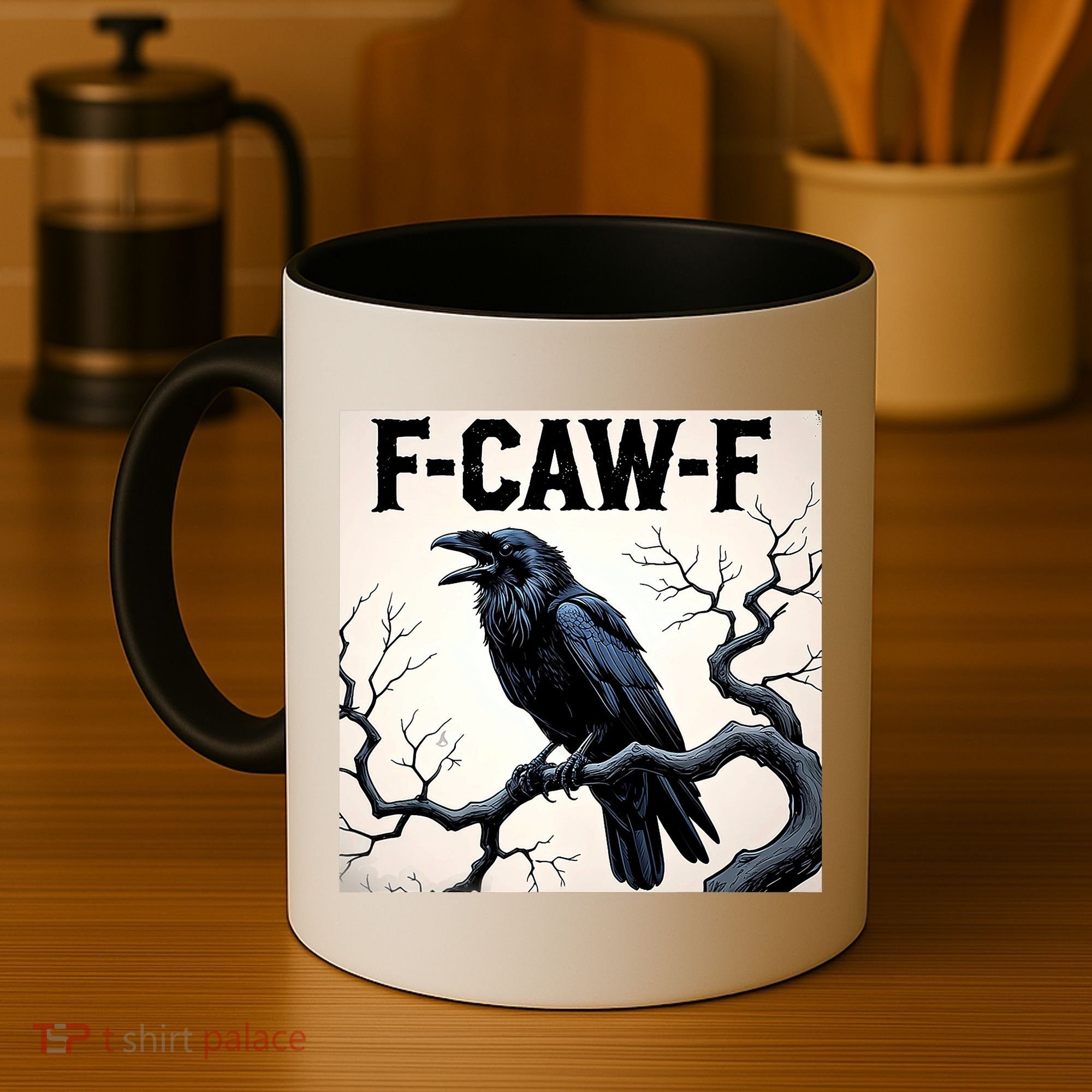 Funny F-Caw-F Crow Coffee Mug