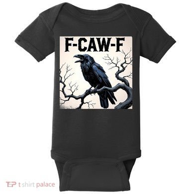 Funny F-Caw-F Crow Baby Bodysuit