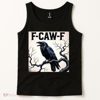 Funny F-Caw-F Crow Tank Top thumb 2
