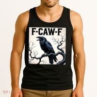 Funny F-Caw-F Crow Tank Top thumb 3