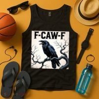 Funny F-Caw-F Crow Tank Top thumb 4