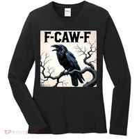 Funny F-Caw-F Crow Women's Long Sleeve Shirt thumb 0