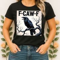 Funny F-Caw-F Crow Women's T-Shirt thumb 2