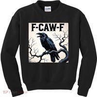 Funny F-Caw-F Crow Kids Sweatshirt thumb 0