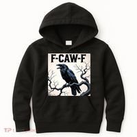Funny F-Caw-F Crow Kids Hoodie thumb 0