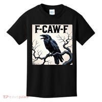Funny F-Caw-F Crow Kids T-Shirt thumb 0