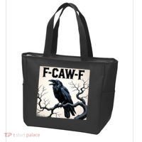 Funny F-Caw-F Crow Tote Bag thumb 3