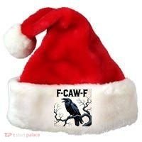 Funny F-Caw-F Crow Santa Hat thumb 0