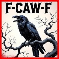 Funny F-Caw-F Crow Santa Hat thumb 1