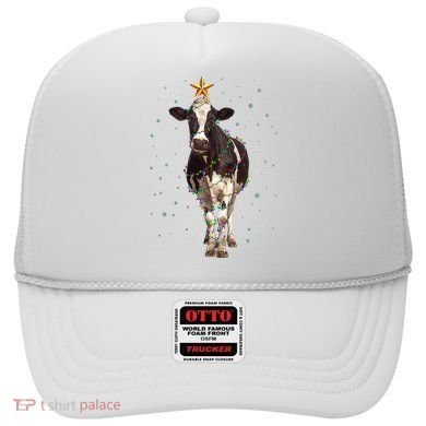 Funny Festive Christmas Lights Cow Hat
