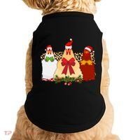 Funny Festive Christmas Chickens Doggie Tank thumb 0