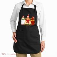 Funny Festive Christmas Chickens Apron thumb 2